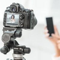streamer con fotocamera