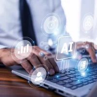 businessman using artificial intelligence