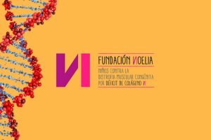 Logotipo de la Fundación Noelia y modelo de ADN