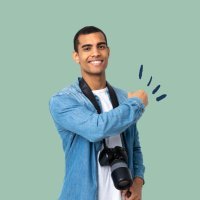 fotografo contento