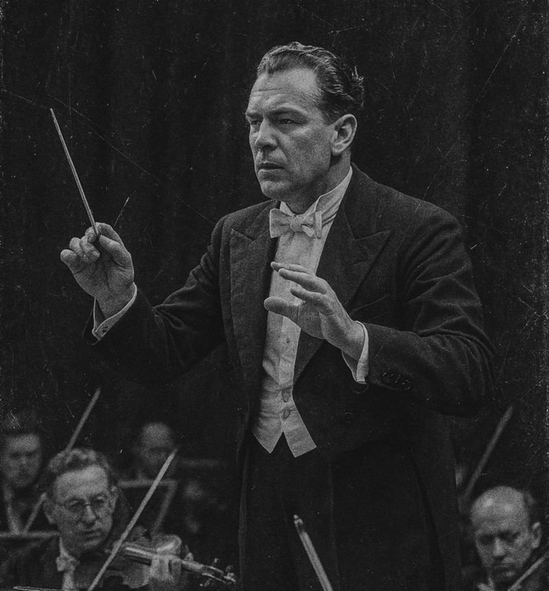 A conductor who coordinates musicians and robots