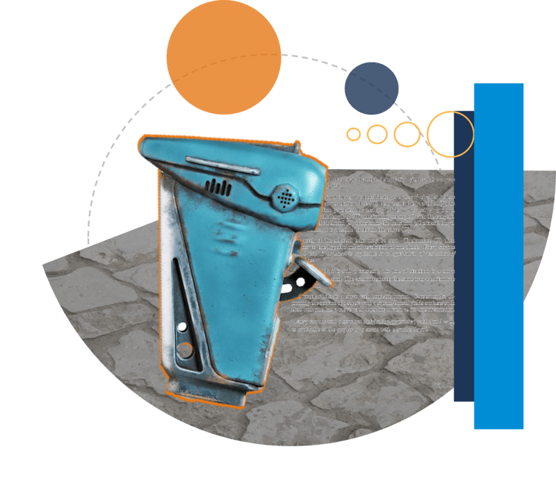 Collage with antenna