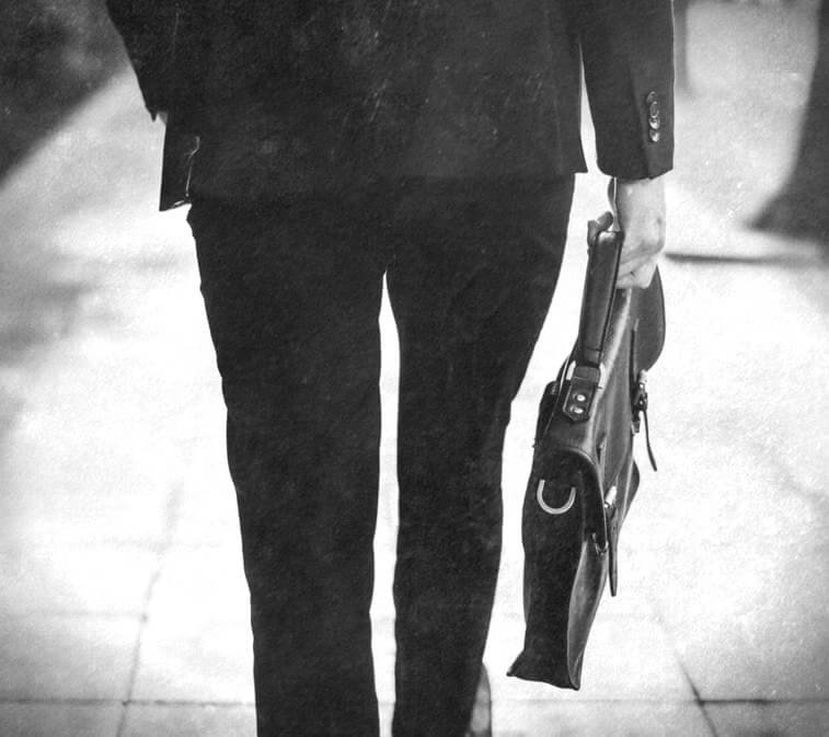 Man with briefcase