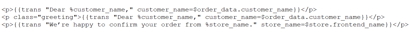 Trans directive code