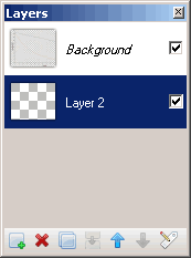Layers for a transparent image