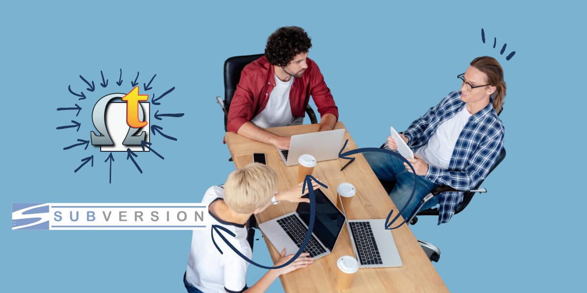 3 persone collaborano omegat subversion