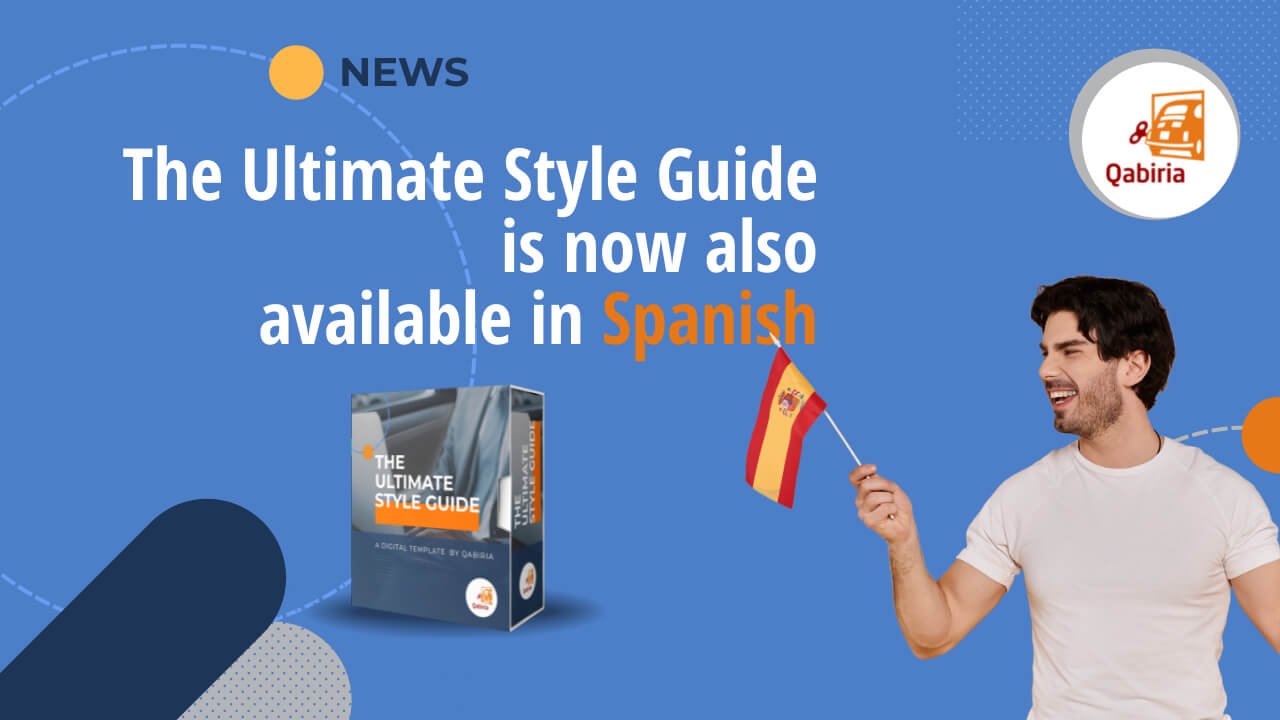 Boy with style guide and spanish flag