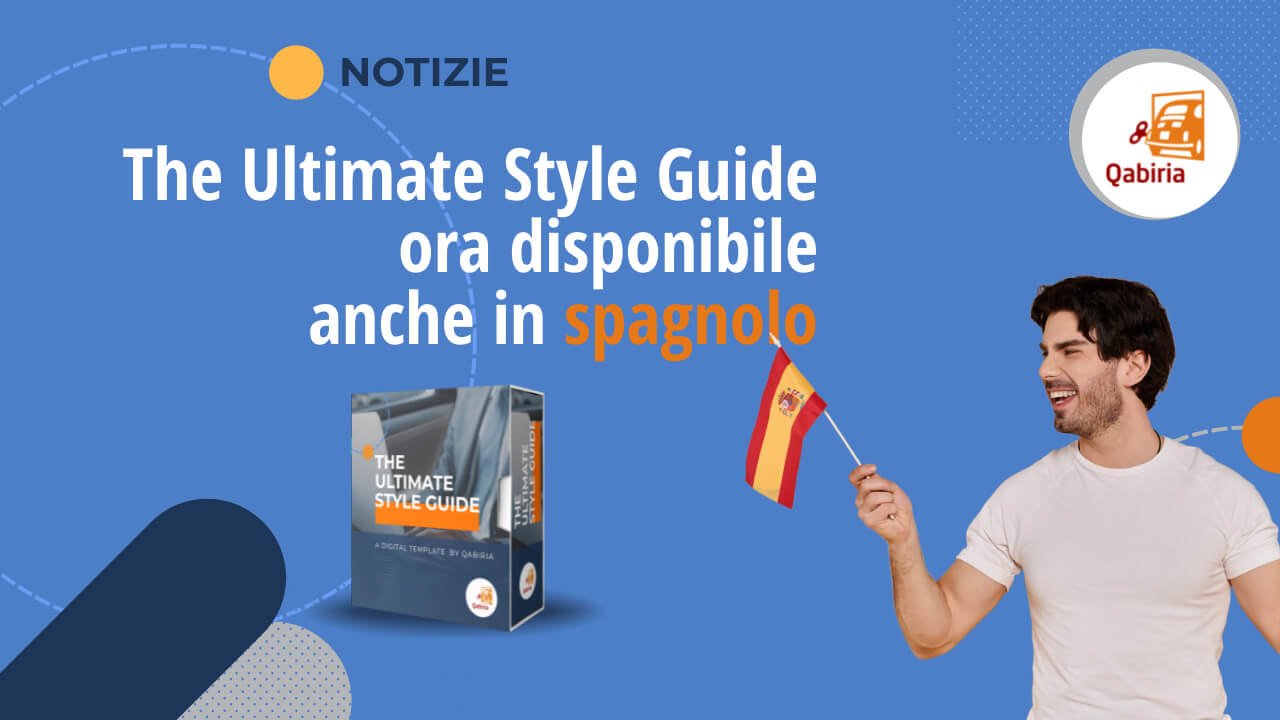 Ragazzo con guida di stile e bandiera spagna