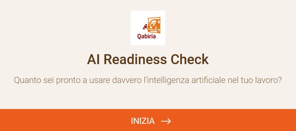 Schermata iniziale del test