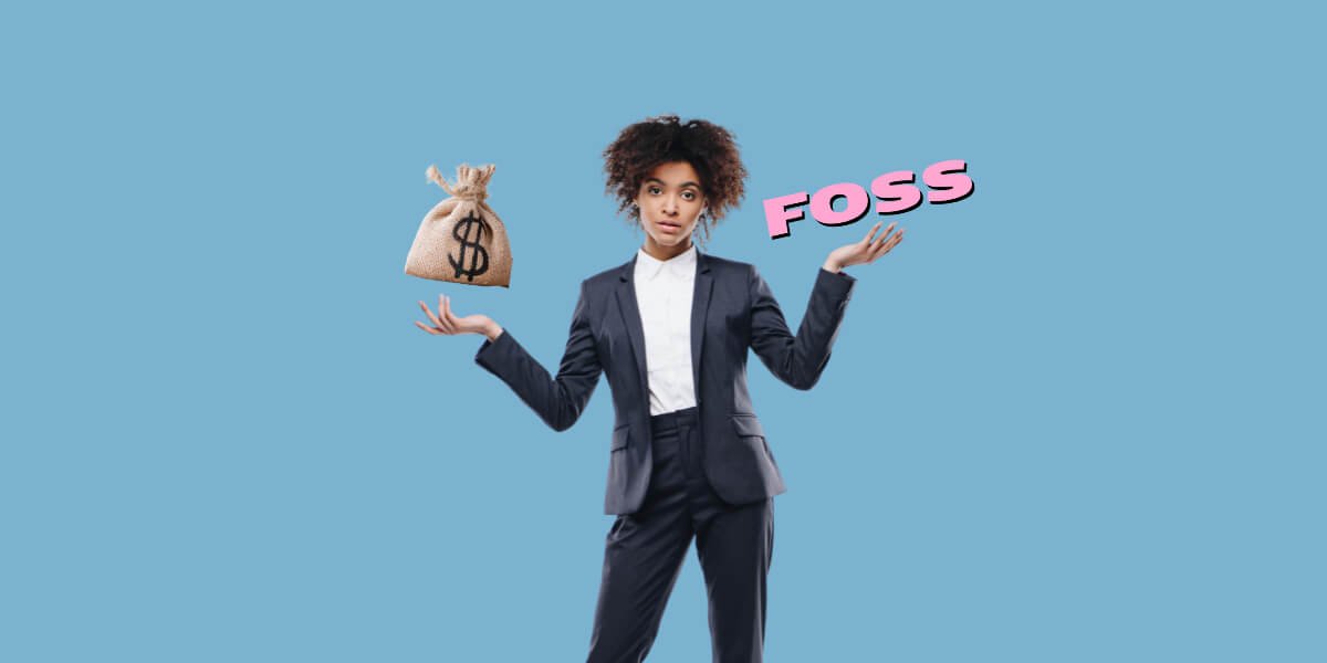 Woman balancing options